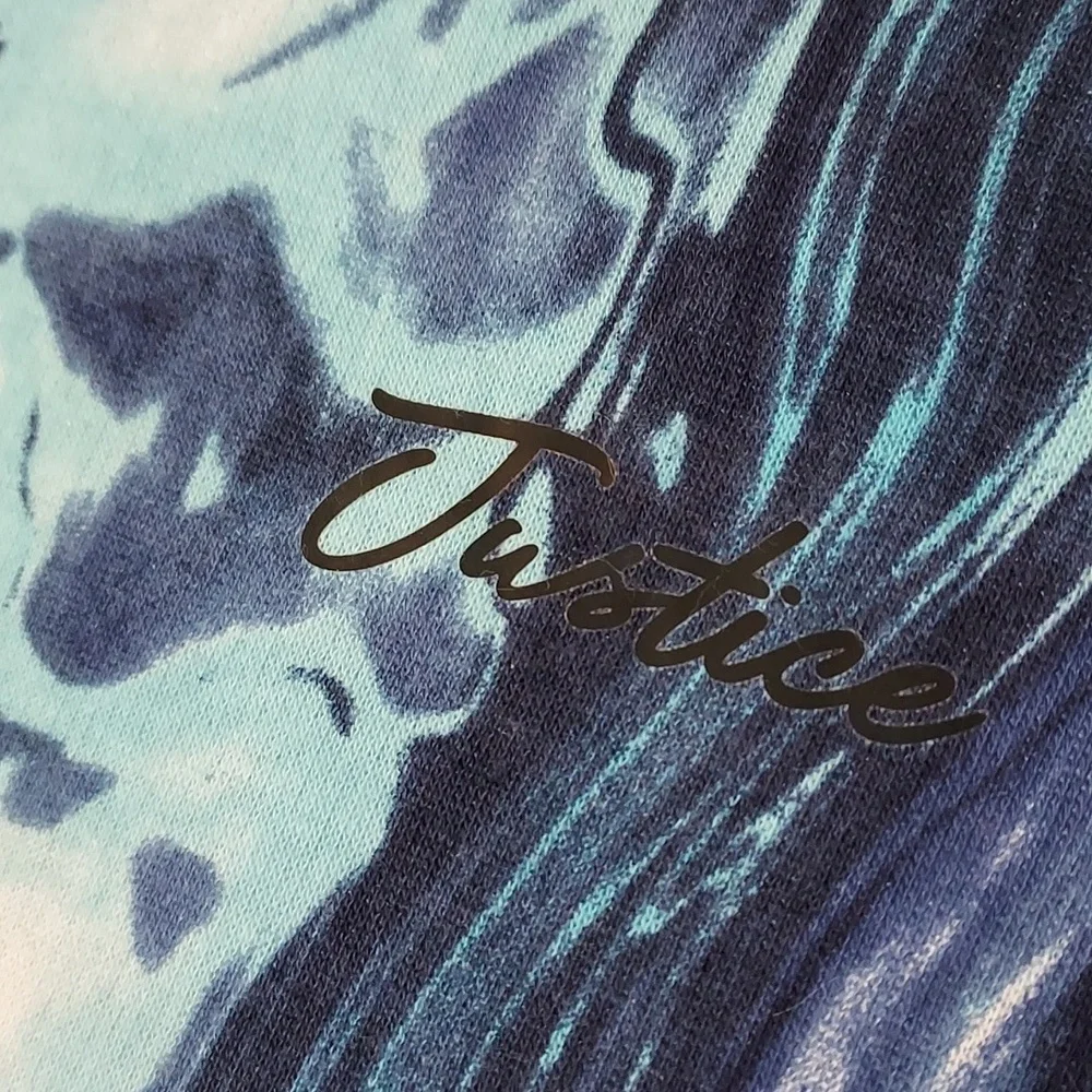 Girls Justice Marbled Hoody Sweatshirt - Picture 7 of 11